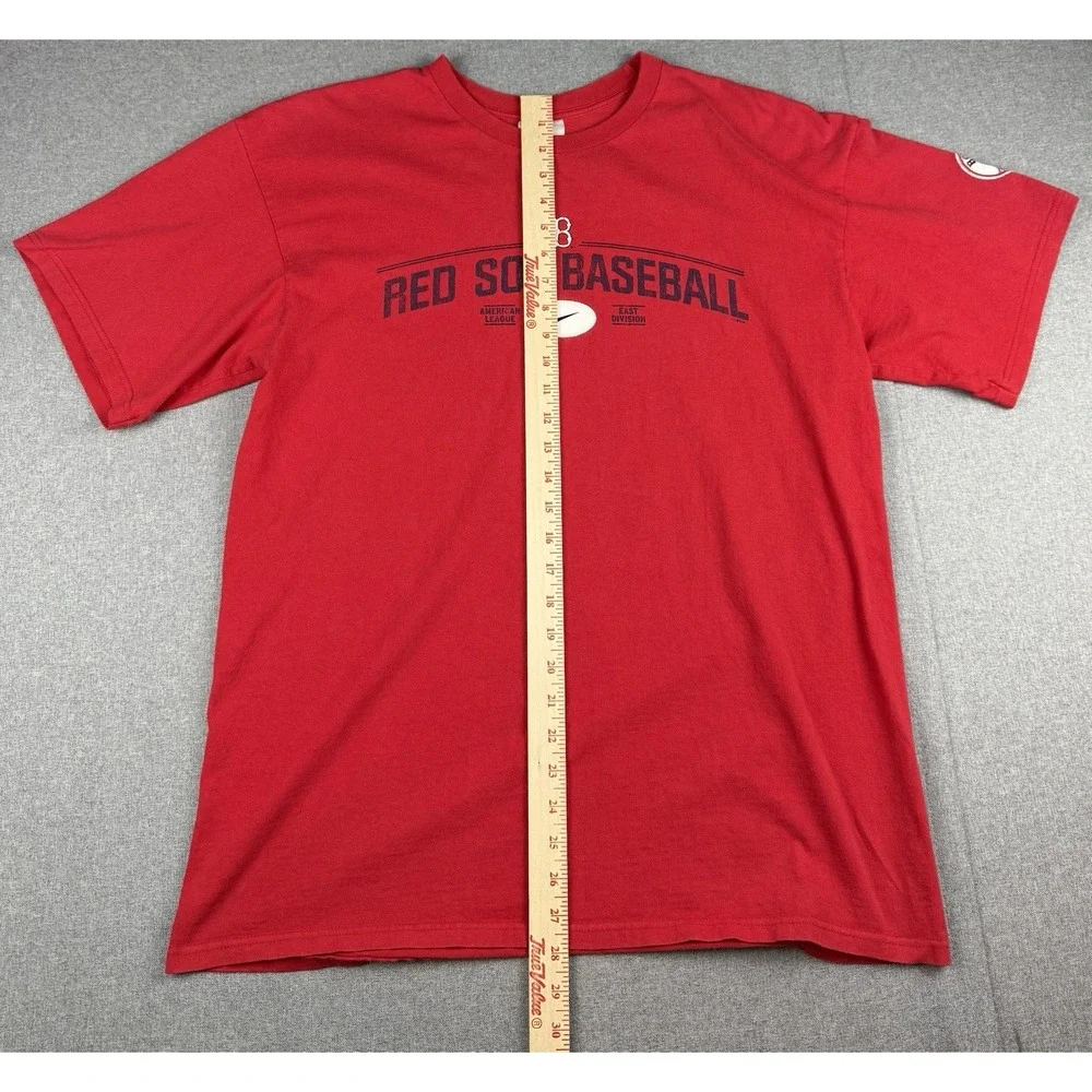 Nike Team Boston Red Sox Baseball T Shirt Mens Large Red MLB Vintage Swoosh